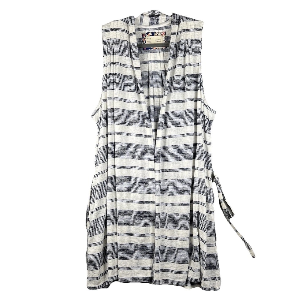 ANTHROPOLOGIE SATURDAY SUNDAY Cardigan Coverup Womens Size XL Stretch Sleeveless
